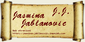 Jasmina Jablanović vizit kartica